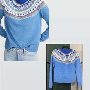 Tory Burch Fair Isle Wool Sweater. Size Small. Never worn